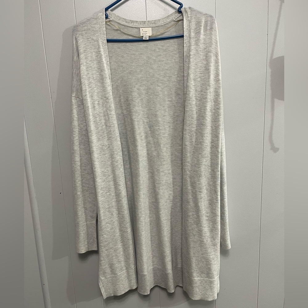 A New Day Light Gray Cardigan